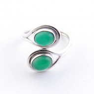 Avanturīns - sudraba gredzens